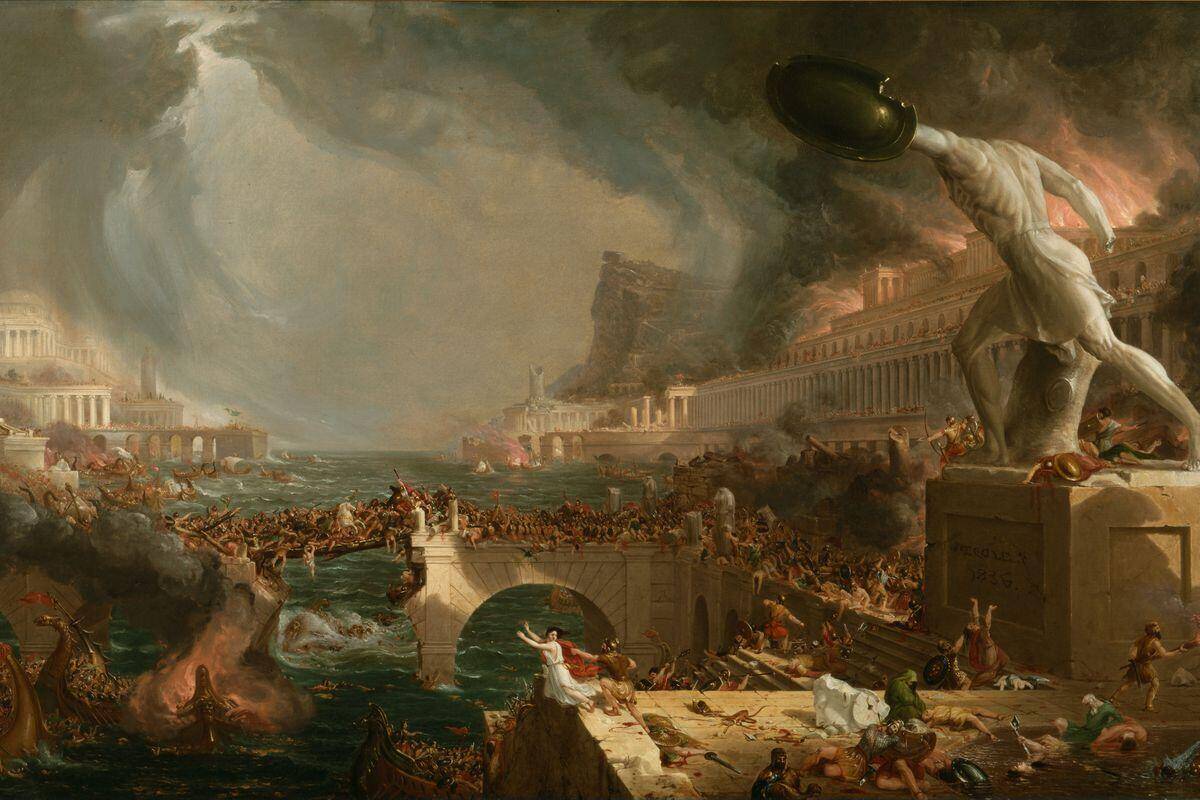 The Fall Of Rome. A Lesson Of History