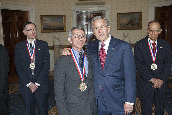 Dr Fauci Pres Bush