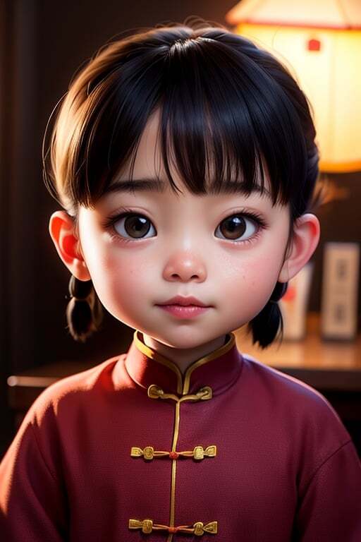 AI Generated Image Of A Child's Face